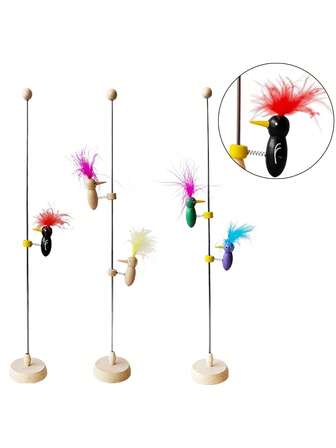 1 st nickande hackspett kreativ stresslindrande leksak galen träspettleksak stresslindrande artefakt rolig prydnad perfekt presentval för fester och helgdagar