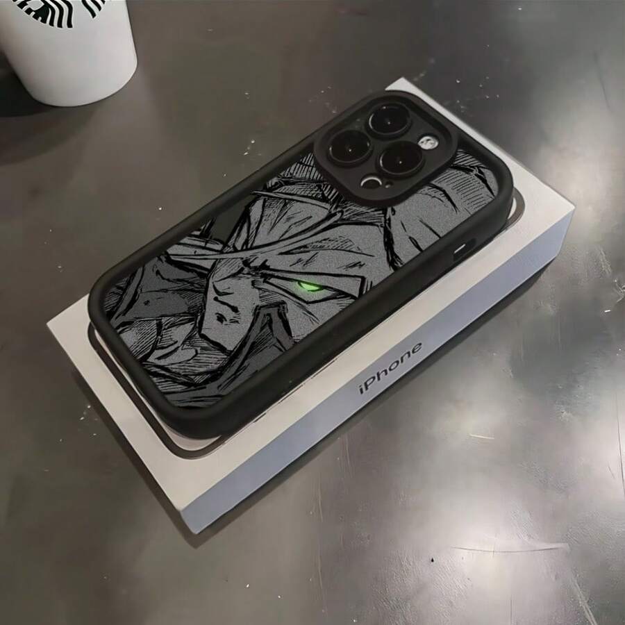 Funda de teléfono para G-G-, personaje de anime, compatible con for 16, 15, 14, 13, 12, 11 Pro Max Mini XR XS X 7 8 Plus, con una parte posterior de TPU suave para protección contra caídas. - Color 1 - Ver 1