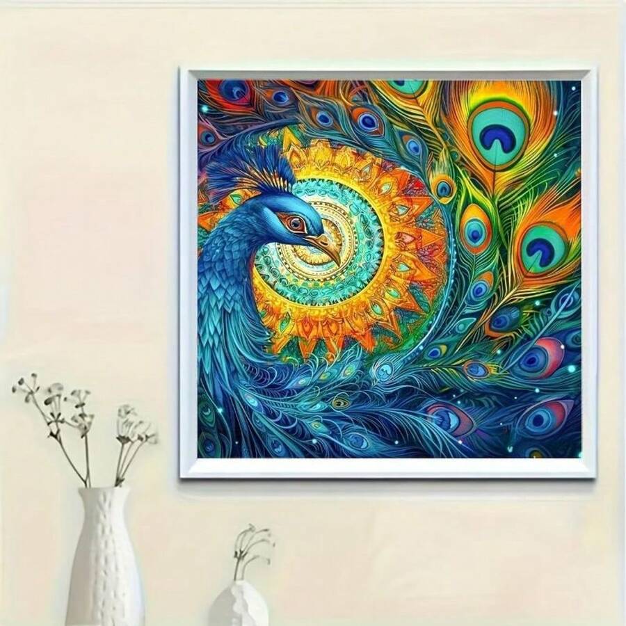 Tranh đính kim cương 5D hình tròn, tự làm thủ công trang trí nhà cửa, giúp giảm căng thẳng, thư giãn tinh thần, thích hợp để trang trí tường nhà - Món quà lý tưởng cho kỳ nghỉ lễ. - Nhiều màu - Xem 1