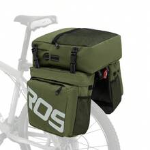 Bicycle Gear Bag, Bicycle Seat Bag, Cycling Gear Bag, 3-In-1 Gear Bag, Large Capacity, Water-Resistant, Suitable For Heavy-Load Long-Distance Cycling.