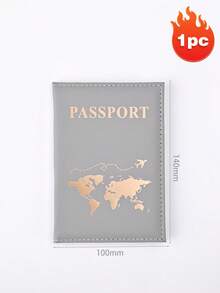 1pc Passport Card Bag, Multi-Slot Passport Case, Travel Wallet, Gold Design Slim Passport Wallet, Suitable For Passports, Business Cards, Credit Cards, Suitable For Travel, Multiple Colors