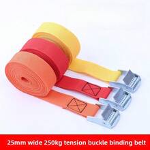 2025 New Upgraded 1pc (2025*5M Optional) Heavy Duty Zinc Alloy Buckle Material Reinforced Lashing Strap, Rust-Proof Zinc-Plated Buckle, Heavy Duty Thick Polyester Webbing Tie Down Strap, Cargo Securing Strap, Rust-Resistant Buckle Tie Down Strap