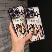 K-KATSEYE  Phone Case, Compatible With  17, 16E, 16, 15, 14, 13, 12, 11 Mini, Pro, Max, Air, X, XR, XSMAX, 8, 7 Plus; Features Transparent Soft Back Cover, Shockproof Phone Case  17 Case Cover  17 Pro Max - 款式1(1pc) - 查看 6