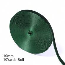 6-38mm 1捲深綠色單面天鵝絨緞帶，聖誕緞帶，珠寶展示包裝，花禮包裝，蝴蝶結，DIY派對裝飾 - 深綠色 - 查看 11