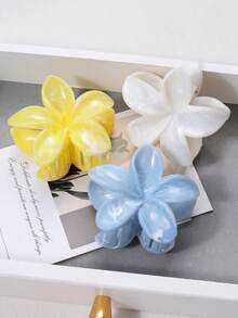 3/2/1 buc cleme mari din acril Ombre cu gheare de păr cu flori, design simplu și elegant, potrivite pentru , ținute casual sau de călătorie, gheare de flori