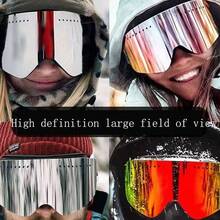 2025年最新款双镜片防雾滑雪眼镜雪镜冬季户外滑雪防护眼镜单板滑雪镜