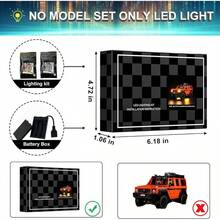 - Kit de luces para 42177 Technic - G 500 Professional Line Set, luces azules subidas compatibles con 42177 no incluye juego de bloques - Naranja - Ver 5