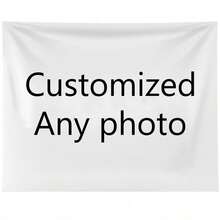 1件定制挂毯，可定制旗帜、照片，适用于生日、婚礼、情人节、派对、父亲节/母亲节、房间装饰、家居装饰、卧室美化，也可作为学生宿舍的纺织装饰，永恒的爱 - 彩色 - 查看 5