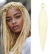 Braiding Hair Pre Stretched 26Inch Pre-Stretched Braiding Hair EZ Braid Yaki Texture Nthetic Hair Extensions For Crochet Box Braids - Multicolor - View 46