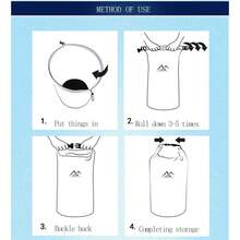 Floating Waterproof Dry Bag Backpack 5L/10L/20L/40L/70L, Roll Top Sack Keeps Gear Dry For Camping, Hiking Beach, Fishing, Swimming Rafting Kayak River Trekking Bags - 藍色 - 查看 7