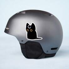 1PC Black Cat Void Loading Sticker, Cute Black Cat Laptop Decal, Void Cat Meme Vinyl, Brain Loading Funny Gift, Waterproof Peel & Stick Water Bottle Sticker, Matte Tumbler Accent, Trending Void Cat Notebook Decal, Perfect Gift For Introverts Cat Lovers, Silly Cat Car Decal, Loading Cat Water Bottle Vinyl - Multicolor - View 7
