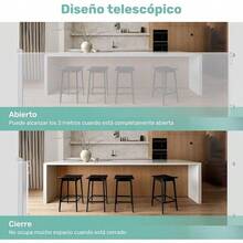 Puerta de  para niños, 300 * 86 cm, instalación sin taladrar.Adecuado para escaleras, cocina, puertas, pasillos, barreras de  para bebés - blanco - Ver 7