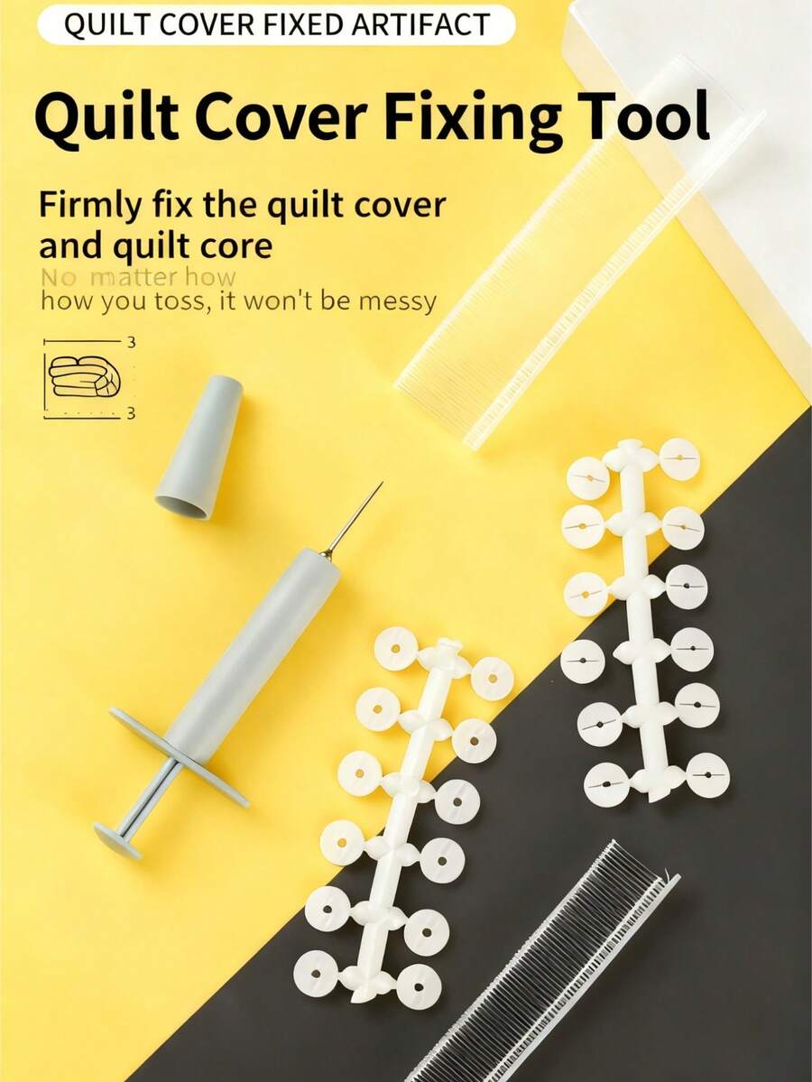 Quilt Fastener, Non-Slip Bedsheet Fastener Set, Invisible Anti-Slip Safety Clips, Secures Quilt And Bedsheet To Prevent Sliding, Removable And Reusable, Suitable For Home Bedroom Bedding And Mattress - Multicolor - View 1