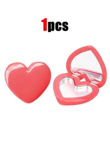 1 Pc 3-In-1 Multifunctional Mini Portable Hollow Makeup Palette With Mirror For Eyes, Lips And Cheeks, Eyeshadow Lipstick Palette Cosmetic Palette Empty Cosmetic Container, Valentine's Day Gift For Teens, Girls Or Women, Suitable For Festivals, Parties And Daily Use, Christmas, Winter, Pink, Graduation