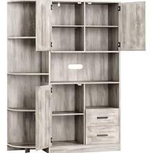 Credenzas Modernas 150cm, Perfectas Para Espacios Actuales - Gris - Ver 3