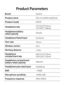 Lenovo EA410 True Wireless Bluetooth Headset Air Bone Conduction Non-In-Ear Open Ear Clip Sports Running Ear Hook Chinese Packaging - Grey - View 11