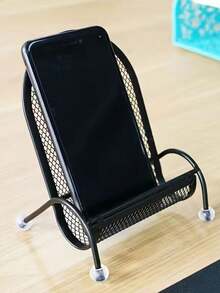 1个创意桌面手机支架，可爱椅子造型，稳固加重，通用手机支架，适用于床头柜、桌面，兼容、安卓手机，生日礼物，送给家人、朋友，适用于办公室、宿舍和家庭使用，360度旋转，承重力强。 - 彩色 - 查看 2