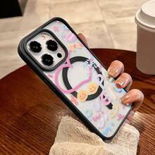 Funda de teléfono Macaron con fuerte atracción magnética, diseño lindo para 15 16 Promax 14 Plus 13 Promax 12 11 Plus XR y XS series 8 - Blanco - Ver 4