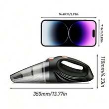 Easypie Selection 1 pieza Aspiradora de coche de alta potencia de 90W - Portátil, de alta potencia, aspiradora de mano con cable de alimentación extra largo y bolsa de aspiración - Kit de accesorios de limpieza del interior del coche, mejor regalo para amigos, graduación, vuelta al colegio, decoración navideña, San Valentín, padres, Halloween, Acción de Gracias, personalizado, cumpleaños, Año Nuevo