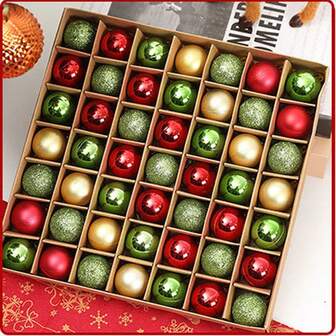36 piezas - Adornos de bola de Navidad miniatura de 1.2 pulgadas, decoraciones de árbol de Navidad mini para decoración de árbol de Navidad pequeño, decoración del hogar interior (dorado, rojo y verde)