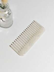 1pc Mini Size Colorful Acetate Comb, Portable Washing And Hairdressing Comb, Wide-Tooth Comb, Hair Styling Tool Comb,Suitable For Curly/Thick/Wet Hair,Ideal For Travel And Makeup - Multicolor - View 22