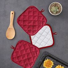 2 Stück/4 Stück schwarze quadratische hitzebeständige Topfuntersetzer, Küchen-Mikrowellen-Ofenhitzeisolierungsmatten, Muss-Haves für Zuhause und Küche, Küchengeräte und -ausstattung als praktische Weihnachtsgeschenke