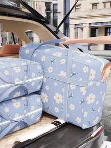 1 Piece/Non-Woven Moving Bag, Large Capacity Student Storage Bag, Thickened Bedding And Luggage Woven Bag, Blanket Carrying Box, Moisture-Proof Clothing Packaging Bag - Multicolor - View 4