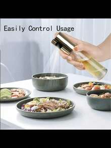 1pc Olive Oil Spray Bottle, Suitable For Cooking Oil, Vinegar, Air Fryer, Restaurant Kitchen Cooking, Frying, Salad, Baking, Grilling, 3.38 Oz, Happy Eid Al-Adha!