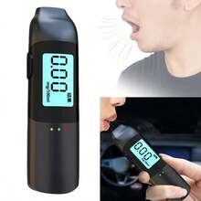 Kit portátil de prueba de alcoholemia, dispositivo doméstico de monitoreo de alcohol sin contacto - Negro - Ver 6