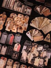 Bộ 15 thẻ ren cổ điển, tranh ghép phong cảnh, nhãn dán cứng, đồ dùng làm sổ lưu niệm, thẻ ghi chú kiểu Anh cổ điển, thẻ vé, nhãn dán cũ kỹ, thẻ ren, trang trí nền tranh ghép, vật liệu thủ công, tự làm sổ kế hoạch, nhãn dán sổ kế hoạch, đồ dùng văn phòng phẩm, nhãn dán vui nhộn, nhãn dán máy tính xách tay, nhãn dán điện thoại Kindle. - Nhiều màu - Xem 4