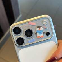 IMD Glitter Rhinestone Lens Film, Luxury Goddess Style, Compatible With Iphone 17 Pro Max Applicable To Daily Shield, Office, Home Daily Shield Office Home Lens Protector Phone Camera Cover Sparkling Crystal Waterproof Shockproof Anti-Fall Scratch Resistant - Multicolor - View 5