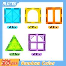 磁，3D钻石磁性积木，适合3-6岁儿童，STEM幼儿园儿童感官教育玩具礼物，男孩女孩皆宜（32/66/96片-迷你尺寸） - 彩色 - 查看 12