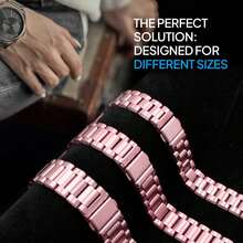 OcioDual Lieferung innerhalb von 24/48 Stunden. Uhrenarmband, Edelstahlarmband, rosa, Smartwatch-Armband, Herrenuhr, Damen-Smartwatch, Herren-Armband, Damen-Armband, universeller Schnellverschluss - Pink - Übersicht 2