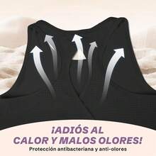 ¡Recomendado3PCS Playeras Blusas Deportivas Mujer sin Mangas, Transpirable Tank Top Mujer Ejercicio, Camiseta Ropa Yoga Gym¡Top de Temporada - XXL - Ver 5