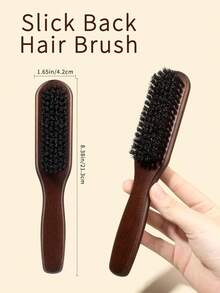 猪鬃顺滑梳 - 软/中等硬度，易于造型和梳理，令秀发柔顺亮泽，男女皆宜 - 木质手柄，返校、旅行和度假必备 - 女士专用，头发解结梳 - 彩色 - 查看 8