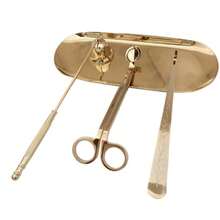 Stainless Steel Candle Snuffer, Wick Trimmer, Wick Holder And Tray, Home Use - Multicolor - View 6