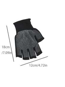 Anti-Slip Fingerless Gloves, Full Palm Protection, Breathable Fitness Gloves, Unisex, Half Finger Cycling Gloves, Weight Lifting Gloves, Gym Workout Gloves, Pull-Up Gloves, Fitness Equipment, Bicycle Accessories