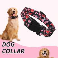 1pc Adjustable Heart-Shaped Dog Collar - Soft & Comfortable Polyester, With Quick Release Buckle, Suitable For Small To Large Breeds - Great For Daily Wear And Photo Shoots - Black - View 5