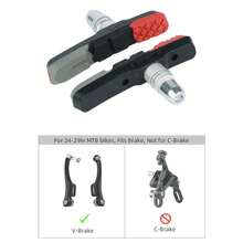 Robust Hard Wearing Rubber Blocks MTB Bicycle V-Brake Pads For MTB Linear Pull V Clamp Braking 73mm V-Brake Pads