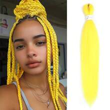 Braiding Hair Pre Stretched 26Inch Pre-Stretched Braiding Hair EZ Braid Yaki Texture Nthetic Hair Extensions For Crochet Box Braids - Multicolor - View 29