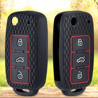 Nueva funda de silicona para llave de coche diseño para Polo, Passat B5, Golf 4, 5, 6, MK5, MK6, Eos, Bora, Beetle TSI