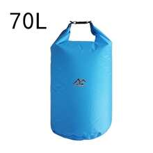 Floating Waterproof Dry Bag Backpack 5L/10L/20L/40L/70L, Roll Top Sack Keeps Gear Dry For Camping, Hiking Beach, Fishing, Swimming Rafting Kayak River Trekking Bags - 藍色 - 查看 9
