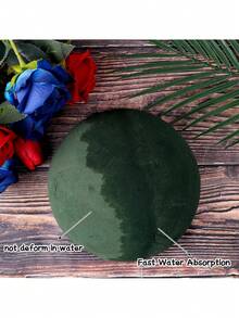 圆形花泥，花泥，绿洲花泥，球形花泥，干湿两用绿色花泥，适用于鲜花和人造花卉摆设，花泥块由优质泡沫制成，质地致密，触感柔软。 - 彩色 - 查看 5