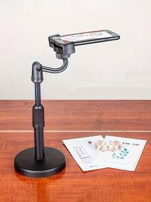 1个可调节桌面手机直播三脚架，便携式网络摄像头支架，懒人必备，电视节目支架，带配重板的多功能手机支架，通用自由调节支架，兼容、安卓手机，生日礼物，送给家人、朋友的礼物，生日手机支架，手机配件，承重力强 - 彩色 - 查看 5