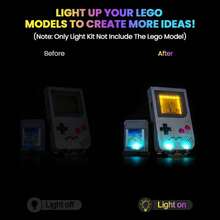 - Kit de luz mejorado compatible con Game juego de construccin, decoracin de luces compatibles con 72046 modelo no incluido - amarillo - Ver 2
