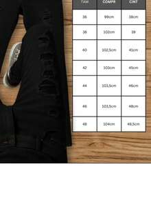 Men's Black Player Jeans, Sizes 36 To 48. - màu đen - Xem 2