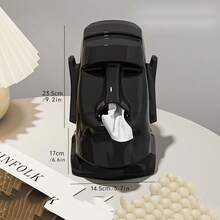 1pc Multi-Scene Paper Towel Holder Stand, Suitable For Bathroom, Bedroom Vanity, Nightstand, Desk And Dining Table - Milky - View 5