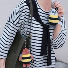 12 cm officiell We Bare Bears plyschnyckelring hänge, docktillbehör, födelsedagspresent, väskberlock, klassisk panda grizzlyisbjörn - Multifärgad - Visa 10