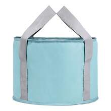 Foldable Foot Soak Bag, Unisex, With Storage Bag, Portable Foot Bath Tub, Suitable For Travel, Camping, Home Use, Blue, Pink - Multicolor - View 10