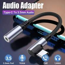 1个Type-C转3.5mm耳机适配器，USB-C转3.5mm音频转换线，兼容 17 Pro Max/17 Pro/17/Air/16/15、S25/S24/S23/S22/S21/S20等机型 - 黑色 - 查看 3